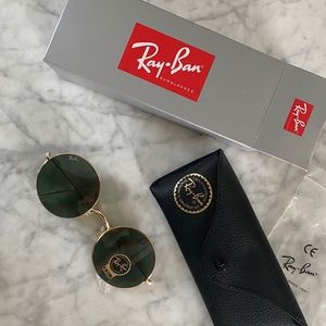 Ray Ban Ja Jo Circle Sunglasses Round Gold Glass